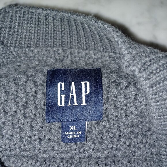 Gap Men's Pull-Over Sweater XL Gray - Picture 3 of 4